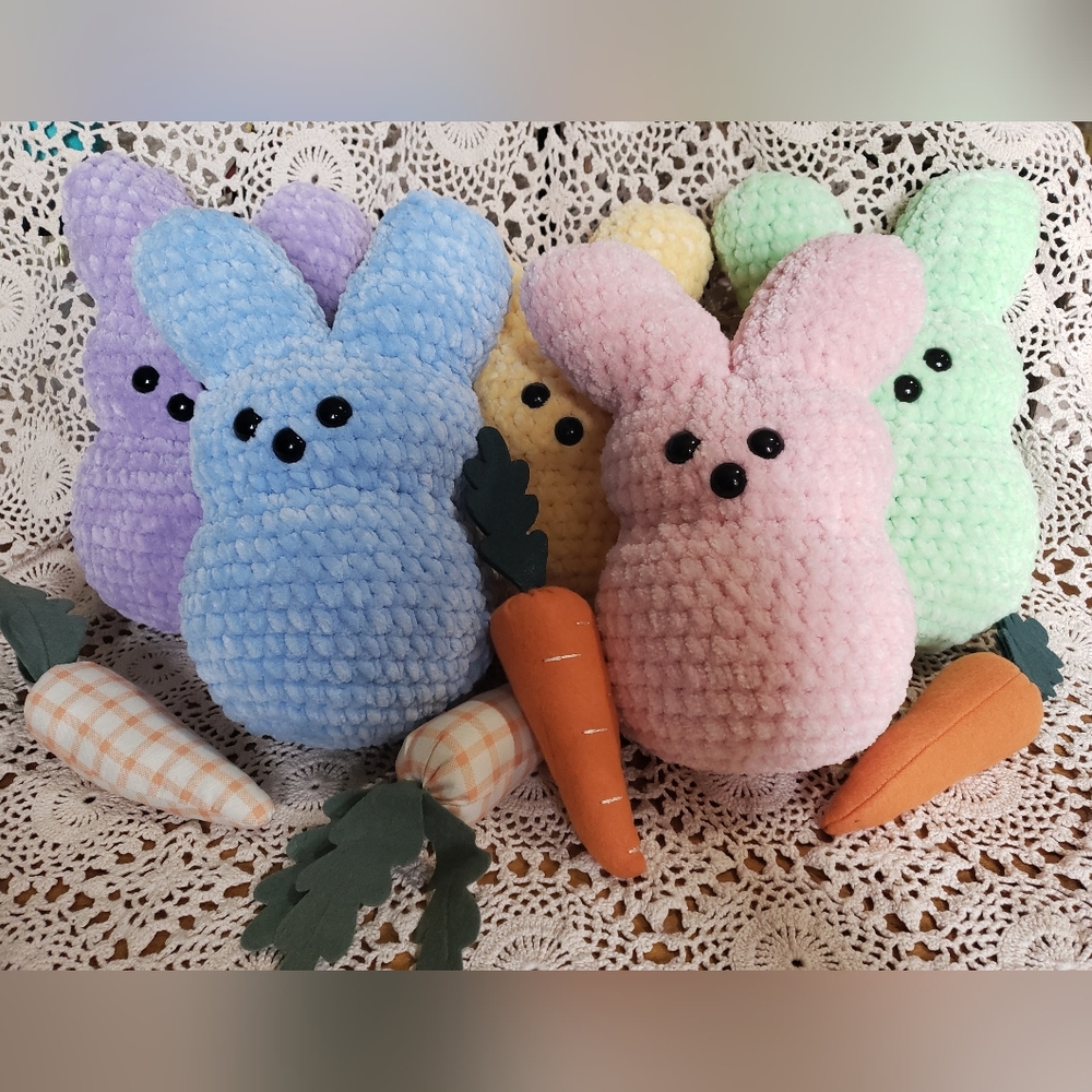 Crocheted "Peeps" Inspired Plushies